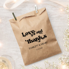 レトロラブ&感謝してい結婚式の引き出物 フェイバーバッグ