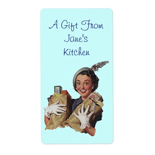 レトロラベル台所贈り物ラベル ラベル (正面)