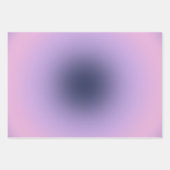 レトロラベンダーパープルグラデーション ラッピングペーパーシート (正面)