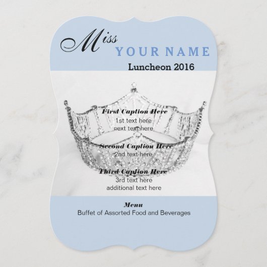 レトロランチョンプログラムカード メニュー (正面)