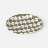 レトロランニングアーティチョーク ペーパープレート (アングル)