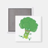 レトロランニングズブロッコリー マグネット (正面/裏面)