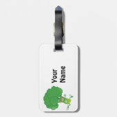 レトロランニングブロッコリー ラゲッジタグ (裏面縦)