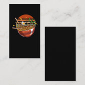 レトロラーメン箸日本の丼 名刺 (正面/裏面)