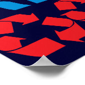 レトロリサイクルプリント ポスター (角)