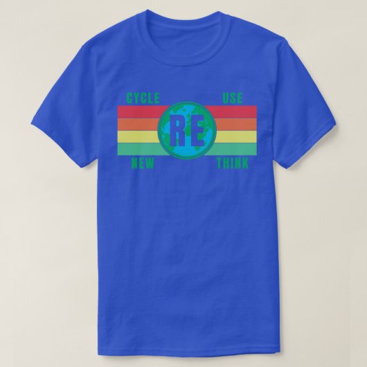 レトロリサイクル再利用書き換え Tシャツ (デザイン正面)