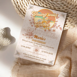 レトロリズム究極のグルービー12歳の誕生日 招待状