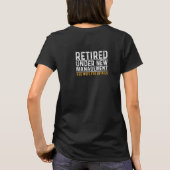 レトロリタイア新規管理関連項目妻 Tシャツ (裏面)