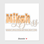 レトロリップグロスビジネスの所有者名 シール (シート)