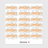 レトロリップグロスリップリップインプリントロゴビジネスシール シール (シート)