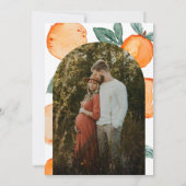 レトロリトルかわいこちゃんフォトベビーシャワー招待状 招待状 (裏面)