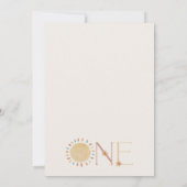 レトロリトルサンシャイン1st誕生日招待状 招待状 (裏面)