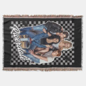 レトロリバーデールグループグラフィック スローブランケット (正面)