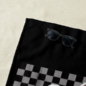 レトロリバーデールグループグラフィック ビーチタオル (インサイチュ)