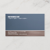 レトロリビングルーム内装デザイン 名刺 (裏面)