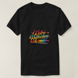 レトロリフレクション:ヴィンテージ70年代80年代スタイルのサンセット Tシャツ