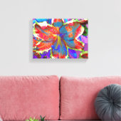 レトロリリー キャンバスプリント (インサイチュ (リビング))