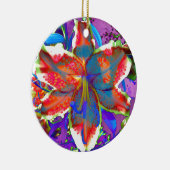 レトロリリー セラミックオーナメント (右)