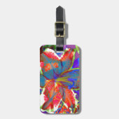 レトロリリー ラゲッジタグ (正面縦)