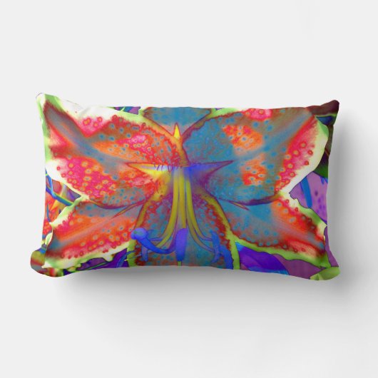 レトロリリー ランバークッション (正面)