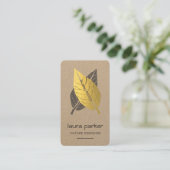 レトロリーフドライ自然ヨガ瞑想マッサージ 名刺 (スタンド正面)