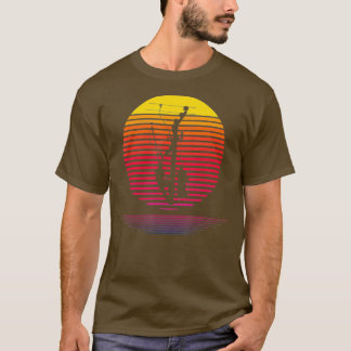 レトロリーマンシルエットギフトパワーポールリネメン Tシャツ