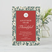 レトロルスチックな赤い緑のビジネスのロゴ名 シーズンカード (スタンド正面)