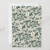 レトロルスチックな赤い緑のビジネスのロゴ名 シーズンカード (裏面)