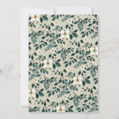 レトロルスチックな赤い緑のビジネスのロゴ名 シーズンカード (裏面)