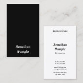 レトロルッククラシック手書きスクリプトテンプレート 名刺 (正面/裏面)