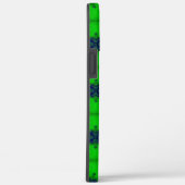 レトロルックグリーンとブルーのアートデコ Case-Mate iPhoneケース (裏面 / 右)