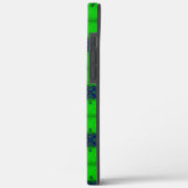 レトロルックグリーンとブルーのアートデコ Case-Mate iPhoneケース (裏面 / 左)