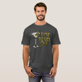 レトロルック汚いマルティーニおもしろい Tシャツ (正面フル)