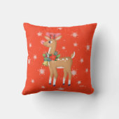 レトロルドルフザトナカイ装飾用クッション クッション (裏面)