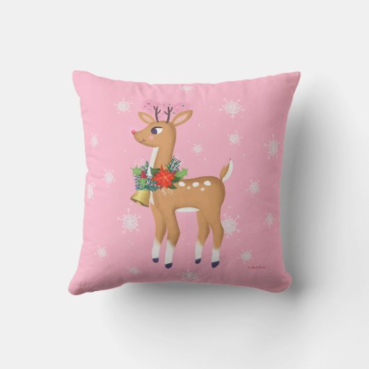 レトロルドルフトナディアピンク装飾用クッション クッション (裏面)