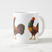 レトロルースターヴィンテージアートジャンボマグ ジャンボコーヒーマグカップ (正面右)