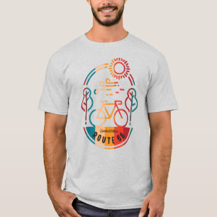 レトロルート66自転車トレイル Tシャツ