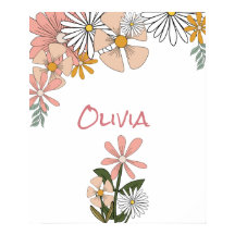 レトロルーム用フラワーポスター