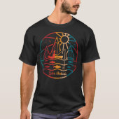 レトロレイクオンタリオ魚釣り Tシャツ (正面)