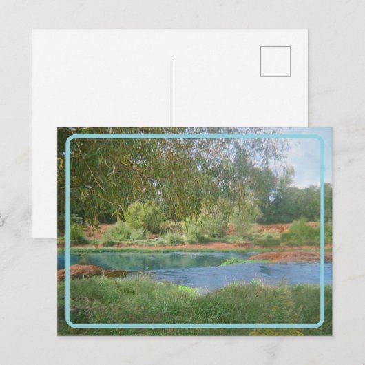 レトロレイクハガキ ポストカード (正面/裏面)