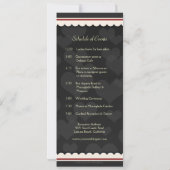 レトロレイシーラブバード結婚式招待状 招待状 (裏面)