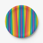 レトロレインボウズ7インチ紙プレート ペーパープレート (正面)
