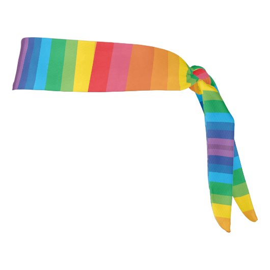 レトロレインボウヘッドタイ(2サイズ) タイヘッドバンド (回転90)