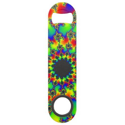 レトロレインボーアイボトルオープナー スピード栓抜き (正面)