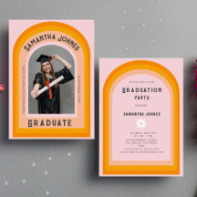 レトロレインボーアーチフォト卒業パーティー