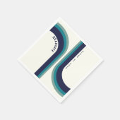 レトロレインボーアーチ卒業パーティー スタンダードカクテルナプキン (角)