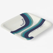 レトロレインボーアーチ卒業パーティー ペーパープレート (傾斜あり)