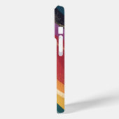 レトロレインボーウェーブズウィズゴールデンアクセント Case-Mate iPhoneケース (裏面 / 左)