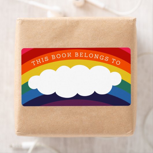 レトロレインボークラウド ラベル (インサイチュ)