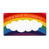 レトロレインボークラウド ラベル (正面)